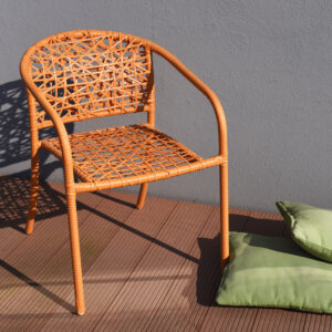Záhradná stolička Nest - oranžová