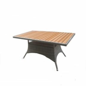 Záhradný stôl Rimini šedo -hnedý Ratanové stoly