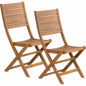 Skladacia záhradná stolička – 2ks FIELDMANN FDZN 4012-T Stoličky z exotických drevín