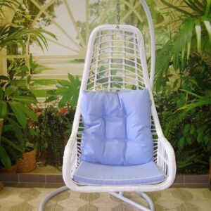Záhradné závesné relaxačné kreslo BLUE - modrý sedák