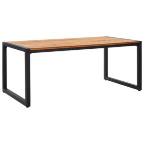 Záhradný stôl s nohami v tvare U 180x90x75 cm akáciový masív 46662 Stoly z exotických drevín