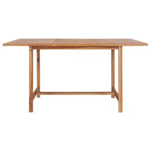 vidaXL Záhradný stôl 150x150x76 cm, tíkový masív 49008
