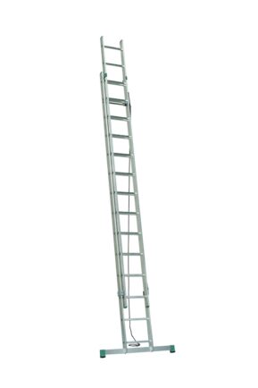 Rebrík dvojdielny výsuvný s lanom PROFI Dvojdielne rebríky