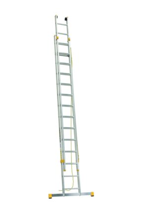 Rebrík dvojdielny výsuvný s lanom PROFI PLUS