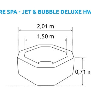 Nafukovacia vírivka Pure Spa - Jet & Bubble Deluxe HWS 4