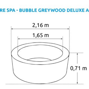 Bazén vírivý nafukovací Pure Spa - Bubble Greywood Deluxe 6 AP