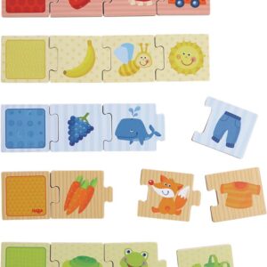 Haba Drevené puzzle na učenie farieb a priraďovanie 20 ks