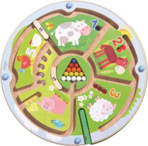 Haba Magnetický labyrint s perom Farma a Čísla Kreatívne hračky