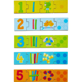 Haba Drevené puzzle na učenie Čísla do 5 20 ks Puzzle
