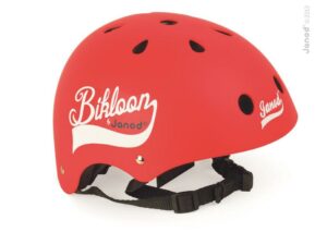 Janod Cyklistická prilba pre deti Bikloon červená s ventiláciou veľkosť 47-54 červená Odrážadlá