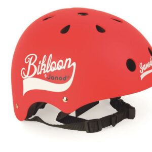Janod Cyklistická prilba pre deti Bikloon červená s ventiláciou veľkosť 47-54 červená