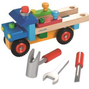 Janod BricoKids Kamión s náradím 17 ks