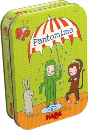 Haba Mini hra pre deti Šarády Pantomíma v kovovej krabici Spoločenské hry