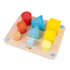Janod učíme sa tvary farby veľkosti séria Montessori Montessori hračky