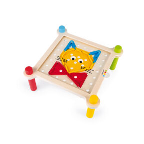 Janod mozaika a vyšívanie s predlohami 10 ks kariet séria Montessori Montessori hračky