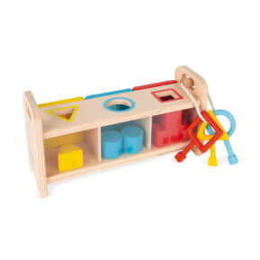 Janod vkladanie a triedenie s kľúčikmi a zámkami séria Montessori Montessori hračky