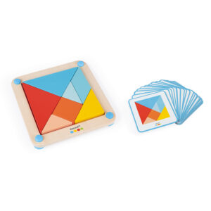 Janod Origami Tangram s predlohami 25 ks kariet séria Montessori