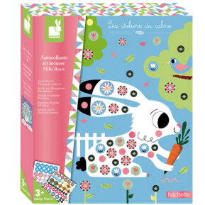 Janod Atelier Penové nálepky Kvety Maxi 3+ Kreatívne hračky