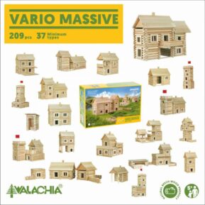 Walachia VARIO MASSIVE 209 dielov Drevené stavebnice