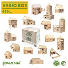 Walachia VARIO BOX 450 dielov (VARIO+XL+FORT) Drevené stavebnice