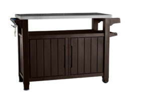 UNITY XL 207L stôl na grilovanie hnedý Ratanový záhradný nábytok