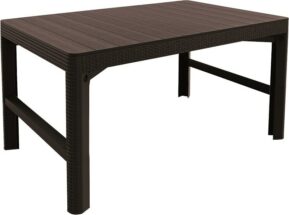 Stôl LYON ratan – hnedá
