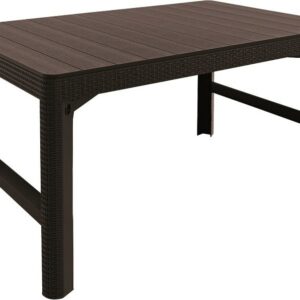Stôl LYON ratan - hnedá