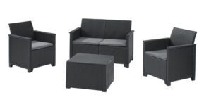 EMMA 2 seaters sofa set – grafit