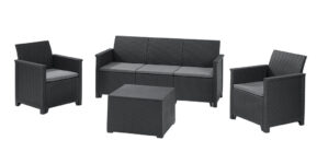 EMMA 3 seaters sofa set – grafit