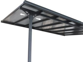 BRUCE F pergola – ŠEDÝ polykarbonát 14