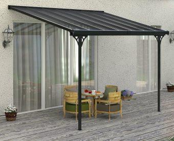BRUCE F pergola – ŠEDÝ polykarbonát 9
