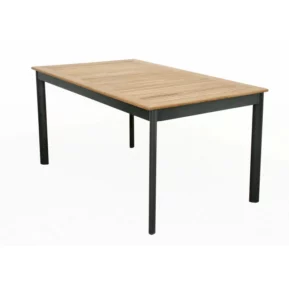 CONCEPT- stôl s teakovou doskou 150x90x75cm FSC® Kovové stoly