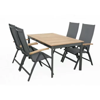 CONCEPT- stôl s teakovou doskou 150x90x75cm FSC® 9 CONCEPT- stôl s teakovou doskou 150x90x75cm FSC® 9