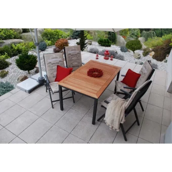 CONCEPT- stôl s teakovou doskou 150x90x75cm FSC® 12 CONCEPT- stôl s teakovou doskou 150x90x75cm FSC® 12