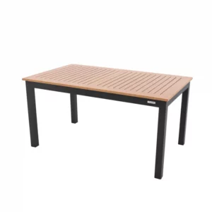 Rozkladací hliníkový stôl EXPERT WOOD antracit, 220/280 x 100 x 75cm