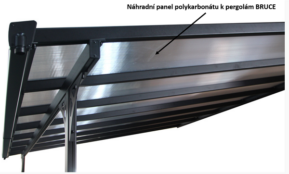 Panel polykarbonátu k pergolám BRUCE – 3010mm Pergoly
