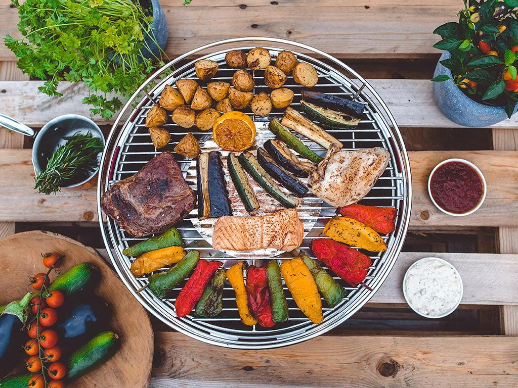 LotusGrill XL s taškou + 1 sada batérií + 1kg uhlia + 1 gél 3 LotusGrill XL s taškou + 1 sada batérií + 1kg uhlia + 1 gél 3