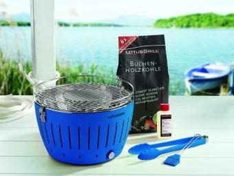 LotusGrill Classic s taškou + 1 sada batérií + 1kg uhlia + 1 gél 27