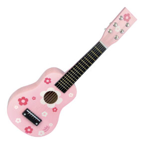 Vilac Gitara ružová s kvetmi Hudobné hračky