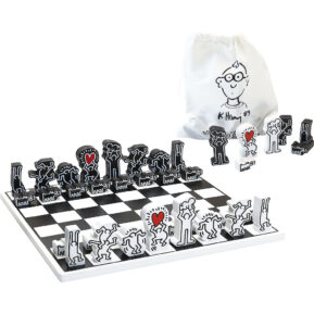 Vilac Moderné drevené šachy Keith Haring Drevené hračky