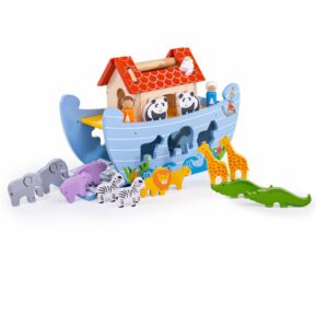 Bigjigs Toys Drevená Noemova archa Spoznávame svet okolo