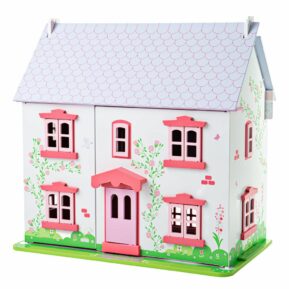 Bigjigs Toys Ružový domček pre bábiky Domčeky