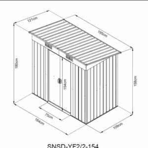 Záhradný domček - HECHT 4x6 PLUS