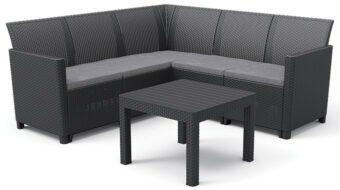 CLAIRE 5 SEAT CORNER SET – GRAFIT 4 CLAIRE 5 SEAT CORNER SET – GRAFIT 4