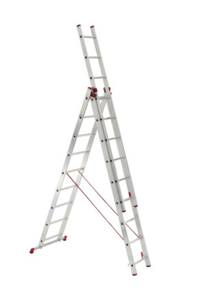 Trojdielny univerzálny neprofesionálny rebrík 6609 HOBBY Trojdielne rebríky