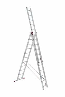 Trojdielny univerzálny neprofesionálny rebrík 6611 HOBBY Trojdielne rebríky