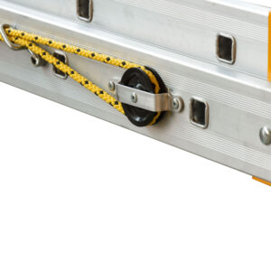 Hliníkový rebrík dvojdielny výsuvný s lanom 8820 rozšír. verzia PROFI PLUS