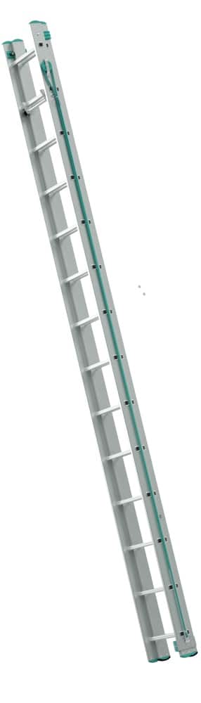 Hliníkový dvojdielny výsuvný rebrík s lanom 7314 PROFI