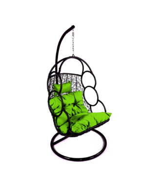 Závesné relaxačné kreslo SEWA – zelený sedák Závesné hojdacie kreslá