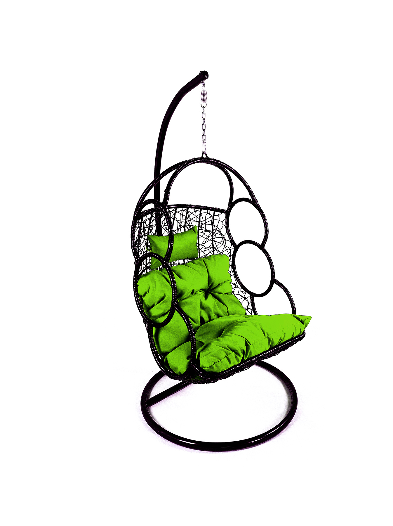 Závesné relaxačné kreslo SEWA - zelený sedák